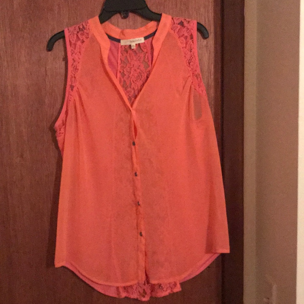 Sleeveless Button Down Shirt